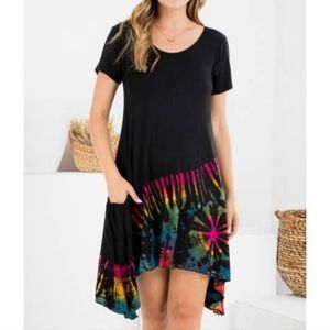 Tie Dye short sleeve dress